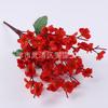 Simulação flor de pêssego ramo 9 garfo flor de ameixa flor falsa ramo casamento planta interior parede decorativos ornamentos de flores simulação de plástico atacado