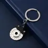 Chaveiro de metal criativo com pingente de corrente para pendurar na cintura, com design de disco de freio, cubo de roda e pinça, para carro modificado