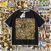 Ropa de Palo Tongtongge Camiseta Infantil Montaña Dorada y Mar Americano Clásico de Manga Corta Atuendo de Verano para Niños Camisa de Media Manga Tendencia Ins