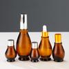 Botella de Vidrio a Prueba de Luz de Calabaza Única Marrón Botella con Atomizador de Doble Calabaza Multiespecificación Botella Pequeña de 30ml Botella con Rodillo de 50ml