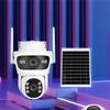 Cámara 4G Inalámbrica con Lente Dual, Monitor de Alta Definición, Visión Nocturna Móvil Infrarroja, Cámara Dual de Inserción Remota de Tarjeta