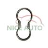 Adecuado para Ford 16 Mustang caballo salvaje modificado Marco decorativo para portavasos Decoración Cubierta de portavasos de fibra de carbono ABS Pegatinas de tira brillante