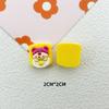 Caricatura lindo brillante fresa oso serie accesorios de resina diy pegamento crema funda de teléfono móvil pasador para el cabello pegatinas para taza al por mayor