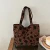 2026 Bolso de Hombro Estilo Nuevo Versión Coreana Bolsa de Compras de Gran Capacidad Estilo Perezoso Casual Ins Versátil Casual Bolsa de Tela Artística