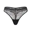 Calcinha Fio Dental Sexy de Renda de Qualidade Transfronteiriça Europeia e Americana Sexy Desejo Puro Confortável Respirável Cintura Baixa Moda Roupa Íntima