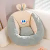 Nuevo Cojín de Terciopelo Rayado Oficina Dibujos Animados Cojín Semicerrado Sofá Tatami Cojín para Asiento Cojín para Silla de Estudiante