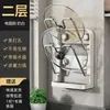 Estante para tapas de ollas de cocina, estante de pared sin taladro, estante multifuncional para almacenamiento en casa de tablas de cortar