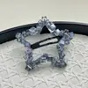 Pinza para el pelo de estrella de cinco puntas de moda coreana para mujer, Pinza lateral de cristal de alta gama, Pinza para flequillo, Pasador de nuevo estilo, Pinza para el pelo