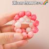 Pulsera de Palomitas de Maíz de Jade Mariposa Súper Hada Diseño Nicho Femenino ins Mori Hada Color Dulce Cuerda de Cuentas para Mejores Amigas