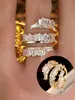 Anillo abierto de estilo minimalista transfronterizo, ultraexquisito, con luz brillante, lujo ligero, circonita de alta gama, anillo de moda y tendencia