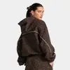 Sudadera Deportiva Casual Transfronteriza para Mujer, Ropa Holgada de Fitness, Running, Entrenamiento, Yoga, con Capucha, Moda, Estampado de Leopardo, Top Deportivo