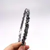 Diadema Cruzada Versátil de Gran Venta con Nudo de Trébol de Cuatro Hojas, Diadema de Cristal de Doble Fila, Accesorio para el Cabello Hecho a Mano para Mujeres con Perlas Envolventes
