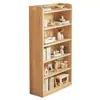 Estantería de Madera Maciza Estantería Integrada de Pared y de Pie Gabinete de Almacenamiento Multicapa para Uso Doméstico para Niños y Estudiantes Sala de Estar Gabinete de Almacenamiento Simple