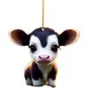Ornamentos de Carro de Vaca de Desenho Animado de Natal para Novos Produtos Transfronteiriços Ornamentos de Árvore de Natal Presentes de Aniversário Decorações para Casa