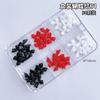 Acessórios Nail Art Laço Laço Aurora Laço Borboleta Estéreo Resina Fofo Gelo Transparente Ballet Streamer Decoração de Unhas Caixa 6 Grades