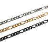 Collar sin aluminio directo de fábrica Cadena europea y americana 3:Cadena trenzada con borde 1NK, cadena O, accesorios de bricolaje para cadena desnuda