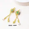 Colgante de calabaza con borla dorada chapada en cobre, pulsera DIY, collar, joyería, accesorios, accesorios para horquilla estilo chino cheongsam