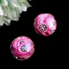 Cuentas Redondas de Frutas Accesorios para Joyería DIY Cuentas Sueltas Cuentas con Agujero Recto Cadena para Teléfono DIY Cadena para Llaves Cadena para Bolsa Accesorios