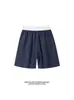 Shorts Casuales de Cintura Color Block Estilo Americano, Nuevo Estilo Verano, Corte Holgado, Talla Grande, Secado Rápido, Transpirables, Shorts Deportivos de Baloncesto