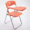 Cadeira de treinamento dobrável com prancheta, banqueta para conferências para estudantes, instituição de ensino e treinamento, com prancheta, estrutura integrada de plástico e aço
