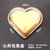 Caja de Sushi en Forma de Corazón Dorada de Alta Gama Antivaho Desechable con Forma de Corazón Material Japonés Bandeja para Sashimi Fruta Caja de Empaque para Llevar