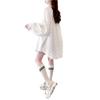 Camisa Polo de Estilo Perezoso con Corte Cuidadoso para Mujer 2024 Estilo Caliente Chaqueta Cardigan Holgada Protector Solar Fina y Moderna