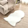 Tapete de chão para sofá de imitação de lã peça inteira tapete de chão de lã de ovelha almofada de assento de lã tapete de bay window tapete de sala de estar quarto tapete de pelo longo toque de pelúcia