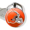 Venda Quente Transfronteiriça NFL Time Pedra Preciosa 32 Logos de Equipe de Futebol Americano NFL Pingente Anel em Relevo Pingente de Chaveiro