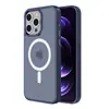Para Apple 16promax capa de celular magnética fosca dourada capa de celular de metal com sensação de pele de cor sólida para iphone15