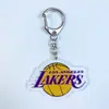 Una generación de llaveros de baloncesto Lakers Warriors Nets Clippers Cavaliers colgante acrílico para mochila trasera coche