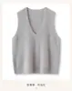 Colete Trendy Vintage de Lã Escovada para Mulheres, Outono/Inverno Camadas Macio Versátil Sem Mangas Tricotado