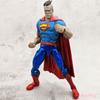 Super-herói Justiça United Meng Steel Bones Batman Batalha Superman Móvel Modelo Boneca Ornamentos
