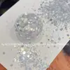 Joias de Lantejoulas Polarizadas para Nail Art Pó Opalino Aurora Ultra Fino Celebridade da Internet Fantasia Brilho Fino Brocado de Nuvem Polarizado Decoração com Pó de Glitter