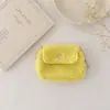 Bolsa para Monedas de Felpa Color Macarrón con Cierre de Broche Portátil Estudiante Porta Tarjetas Porta Identificación Linda Mini Bolsa de Almacenamiento