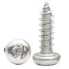 Cabeça redonda de aço inoxidável 304 com coluna anti-roubo flor de ameixa parafuso auto-roscante cabeça de panela interior flor de ameixa parafuso auto-roscante M3 / M4 / M5