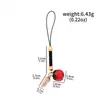Llavero de cereza transfronterizo, llavero de coche exquisito, accesorio colgante de moda multicolor para bolso de mujer