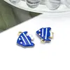 Pingente de Peixe Colorido de Aço Inoxidável Dupla Face com Gotejamento de Óleo Acessórios para Colar DIY Materiais Artesanais