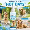 Kineshinex Spray Refrescante para Mascotas 100ml Perro y Gato Verano Exterior Refrescante Cuidado Spray Portátil