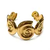 Pulsera transfronteriza oceánica europea y americana con palmera, estrella de mar, concha, diseño único y moderno, pulsera abierta en forma de hoja