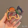 Grampo de cabelo grande elegante estilo coreano com bolinhas delicadas para coques na parte de trás da cabeça, acessório de cabelo elegante em forma de tubarão para meninas