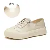 Primera Capa Piel de Vaca Forro de Piel de Oveja Uso Bidireccional Zapatos Blancos Mujer 2026 Otoño Nuevo Estilo Suela Gruesa Casual Forro de Piel de Oveja Versátiles Zapatos para Mujer