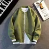 Suéter para Hombre para Otoño e Invierno, Corte Holgado, Estilo Coreano, Nuevo Modelo 2026, Chaqueta de Punto Sencilla, Camiseta Básica de Moda para Hombre