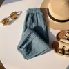 Pantalones antimosquitos para niños pantalones bombachos delgados estilo coreano pantalones largos de gasa de algodón de verano para niños pantalones de pijama para niñas de niños
