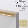 Puxador de Porta de Armário Invisível, Puxador de Gaveta de Guarda-Roupa, Puxador Longo Moderno Minimalista para Porta Alta