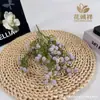 Flores Artificiais Personalizadas 5 Pétalas 100 Cabeças Cola Macia Gipsofila Casamento Decoração de Casa Enfeites Flores de Mão Flores Plásticas Simuladas