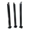 Columna Ranura para Tarjetas Moderna Simple Columna de Vidrio Negro Mate Barandilla de Columna Columna de Aleación de Aluminio Decoración del Hogar Pasamanos de Escalera
