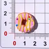 Brinquedo de comida simulada acessórios de resina de rosquinha cola de creme DIY elásticos de cabelo, capas de celular, ímãs de geladeira e materiais para sapatos