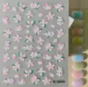 Pegatinas de Uña Artística Flor de Cerezo Perlada de Primavera Transfronterizas 3D Concha Flor Rosa Claro Pegatinas en Relieve DIY Modelo SL