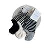 Corea del Sur Dongdaemun Calcetines de Barco Rayados para Mujer Silicona Antideslizante y No se Caen Calcetines Finos de Verano Calcetines Invisibles Simples para Mujer