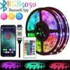 Kit de Tira de LED Transfronteiriça 5050 RGB Colorida Controle Remoto de 24 Teclas Bluetooth Tira de LED 5V Luz de Atmosfera para Fundo de TV